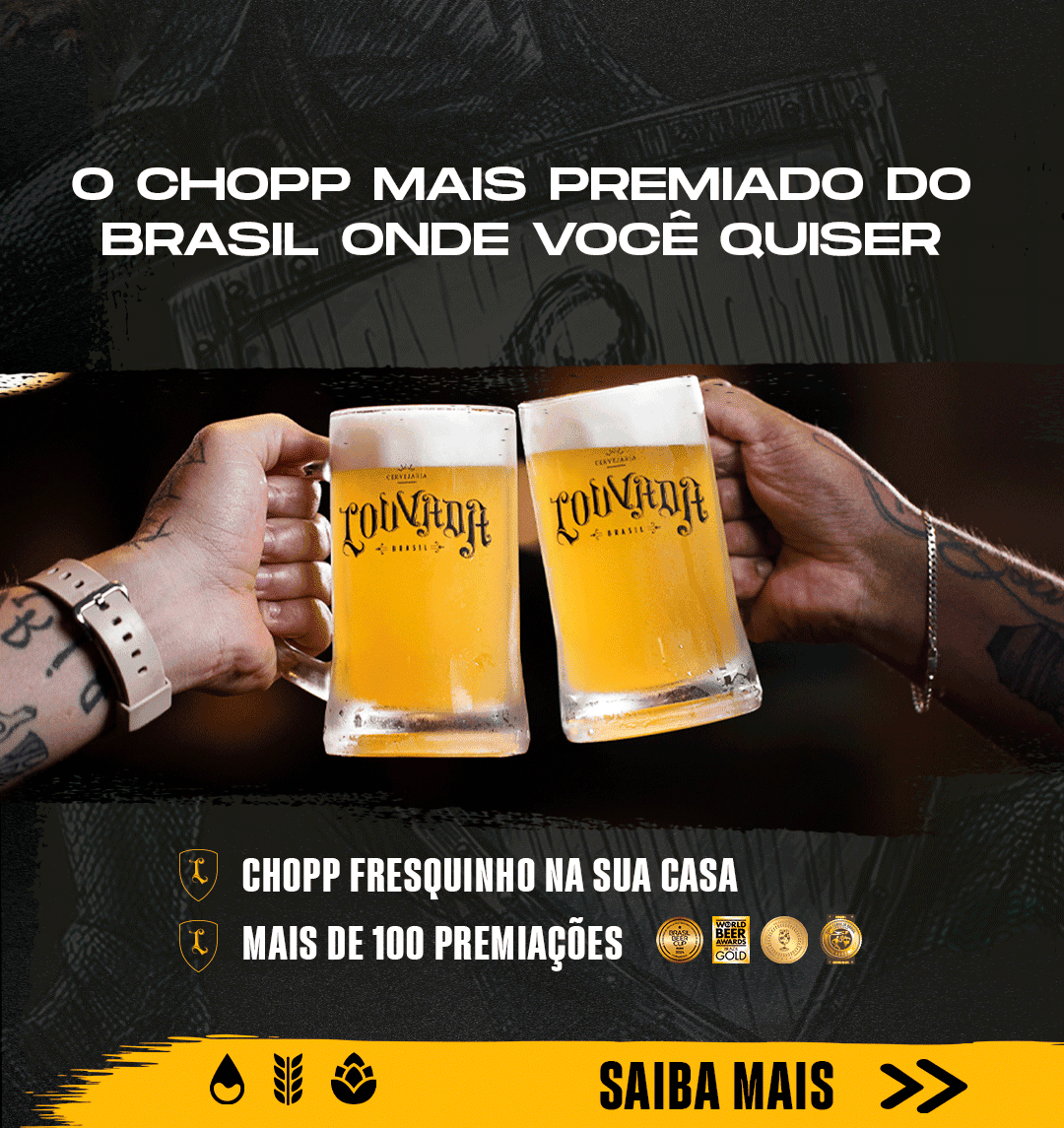 O chopp mais premiado do Brasil onde você quiser